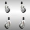 Service Caster 4 Inch 316SS Thermoplastic Rubber Swivel 1-1/2 Inch Stem Caster Brake SCC, 2PK SCC-SS316EX20S414-TPRB-2-TLB-2-112 - alternate 1